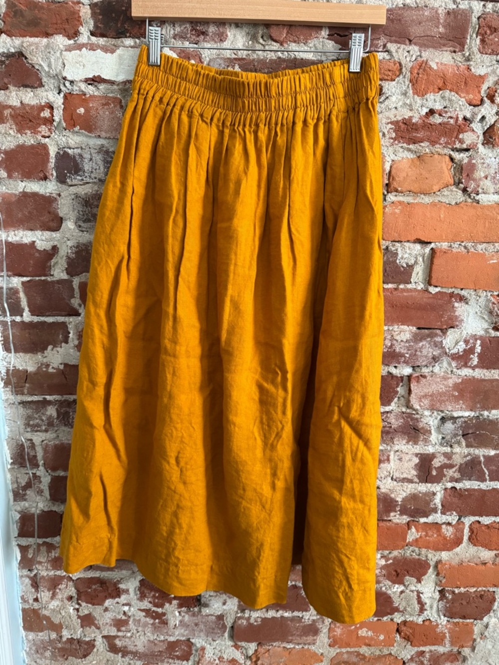 notPerfectLinen Saffron Sion skirt